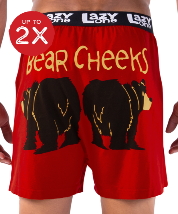 Bear Cheeks Men's Funny Boxers – Comfy and Fun Bear-Inspired Boxers