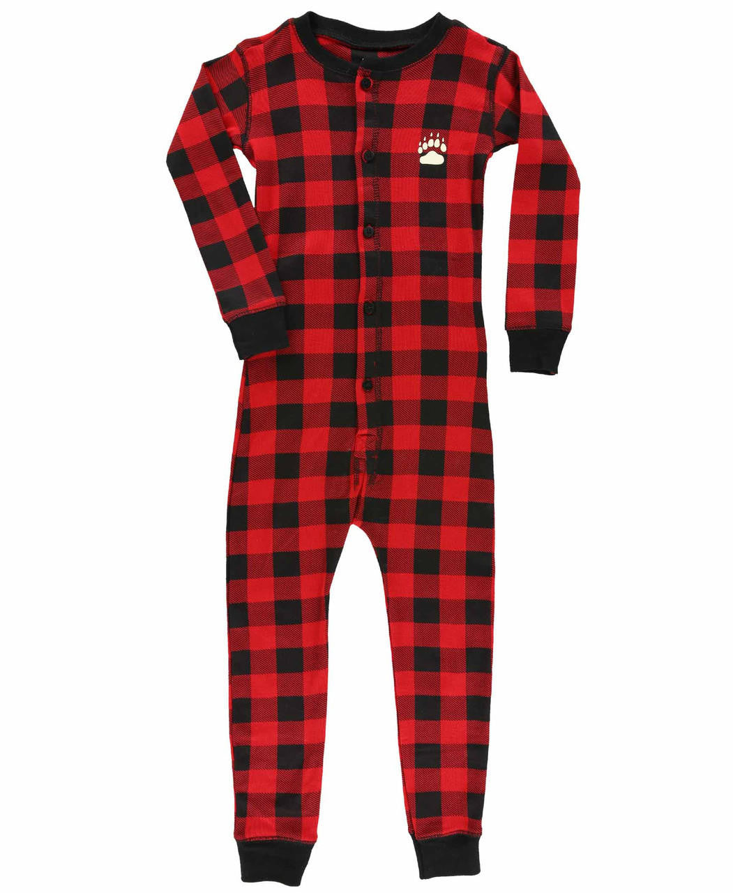 Bear Cheeks Kid Plaid Onesie Flapjack