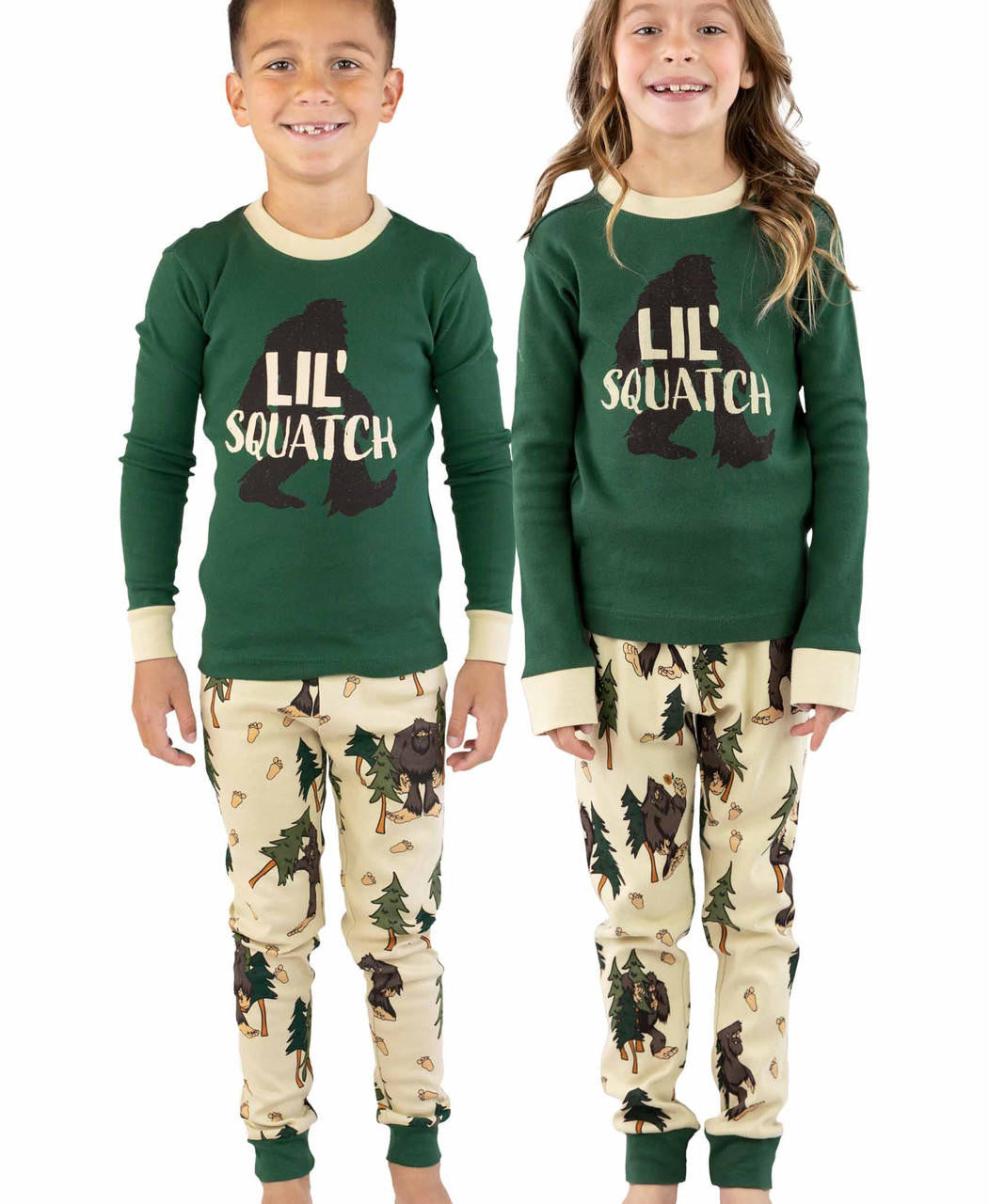 Lil' Squatch Kid's Long Sleeve PJ's