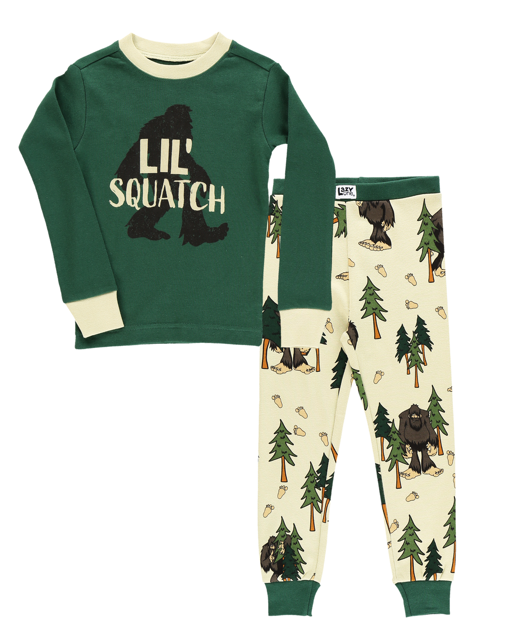 Lil' Squatch Kid's Long Sleeve PJ's