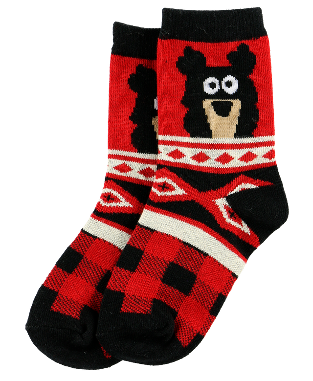 Cabin Bear Kid Sock