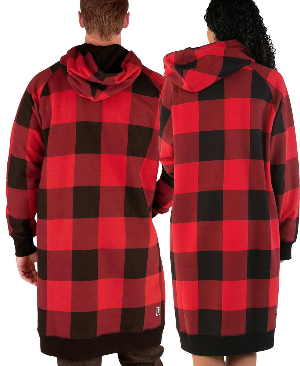 Red Plaid Sleep Hoodie