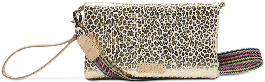 Kit Uptown Crossbody – Stylish and Functional with Gold Jag Foiled Leather