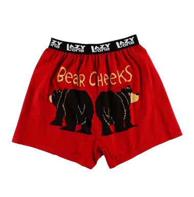 Bear Cheeks Men's Funny Boxers – Comfy and Fun Bear-Inspired Boxers
