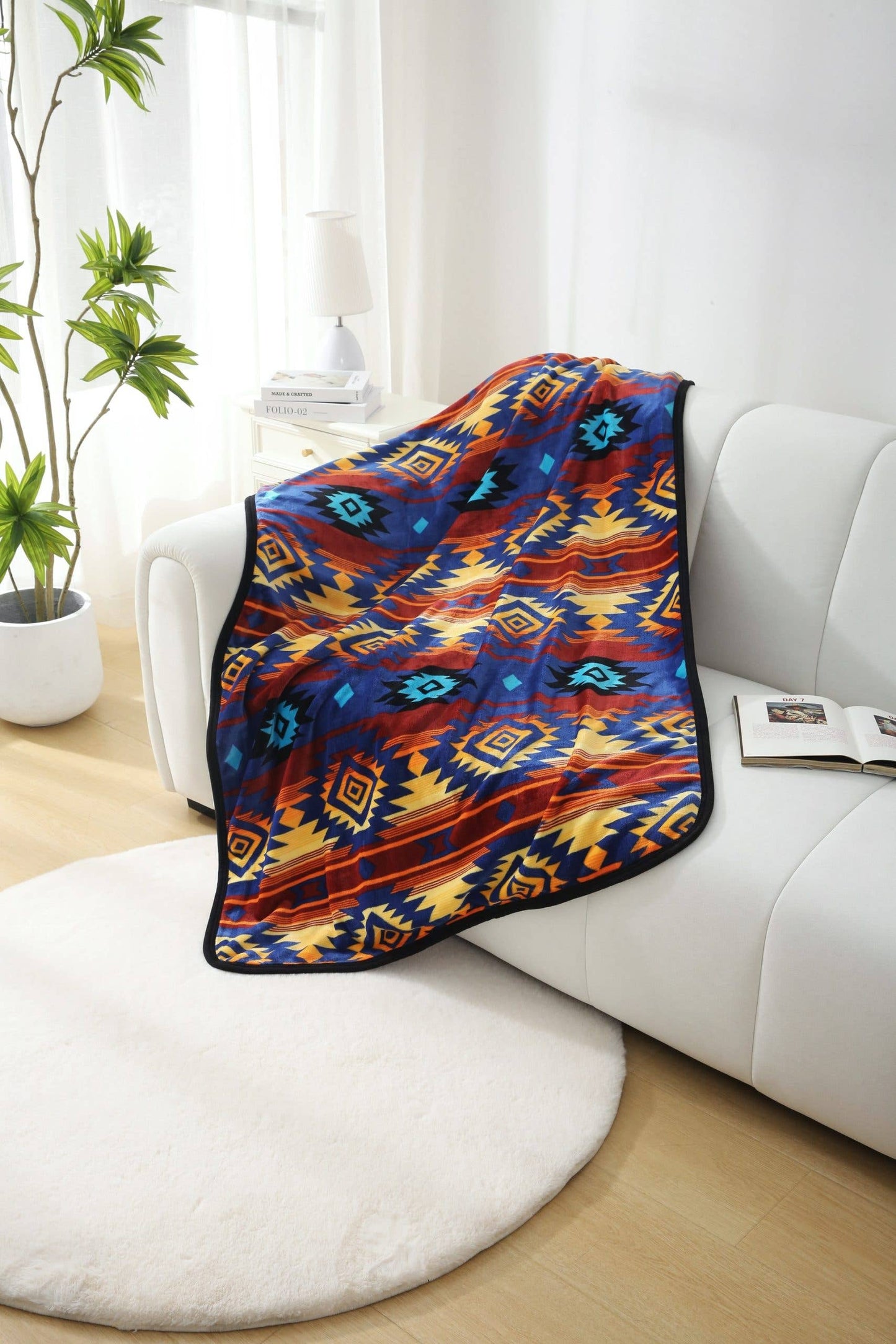 Nativo - KPDK-07NVY - 100% Polyester 40x60 Inch