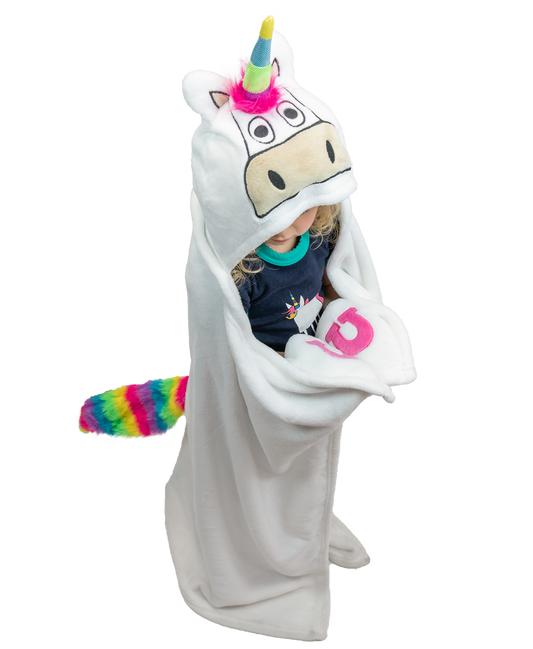 Unicorn Kid's Hooded Blanket