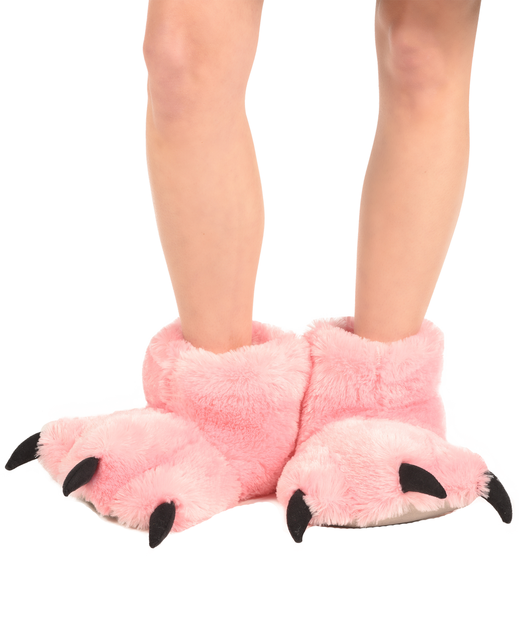 Pink Bear Kid Adult Paw Slipper