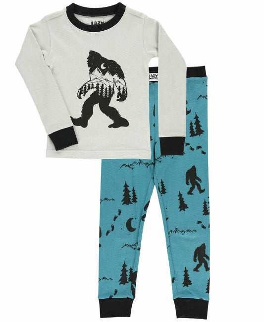 Mountain Bigfoot Kid's Long Sleeve PJ