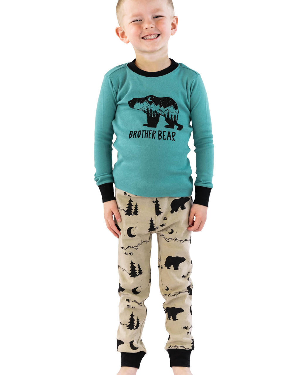 Mountain Brother Bear Kid's Long Sleeve PJ