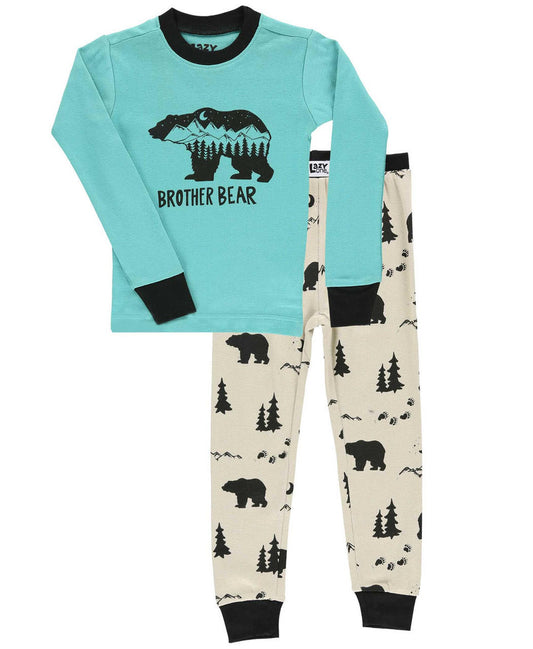 Mountain Brother Bear Kid's Long Sleeve PJ