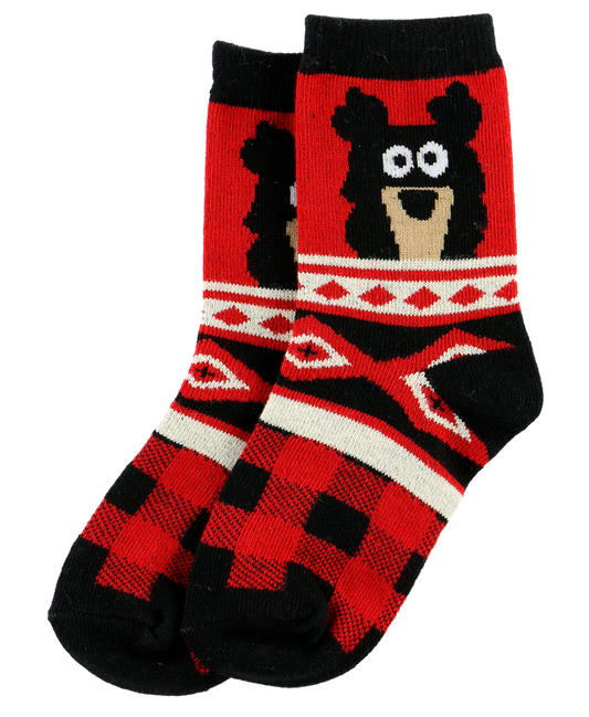 Cabin Bear Kid Sock