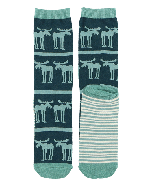 Funky Moose Blue Crew Sock