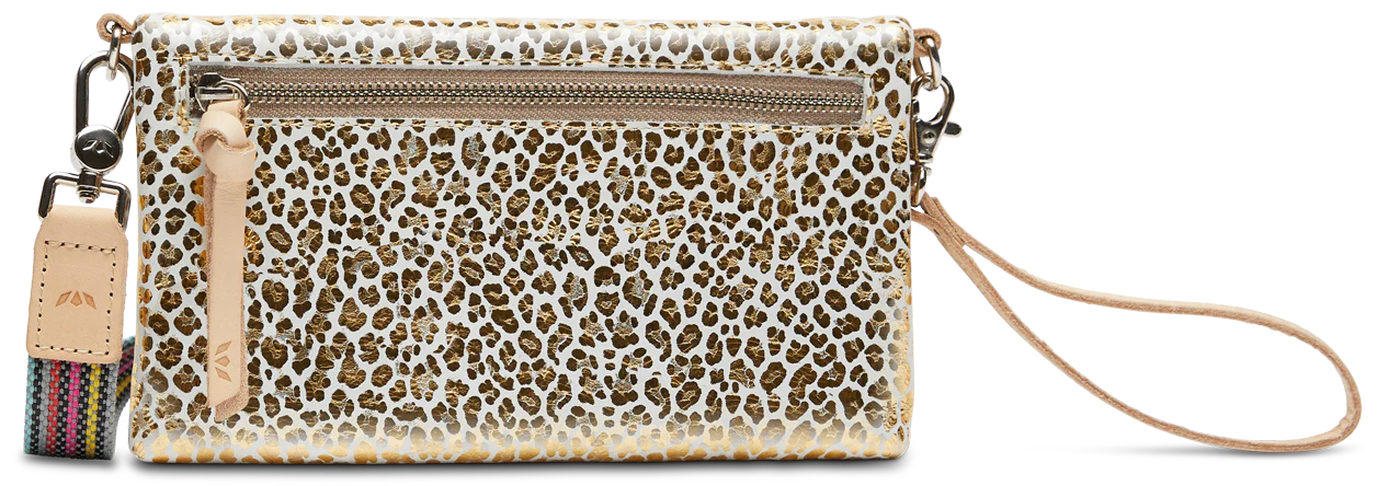 Kit Uptown Crossbody – Stylish and Functional with Gold Jag Foiled Leather