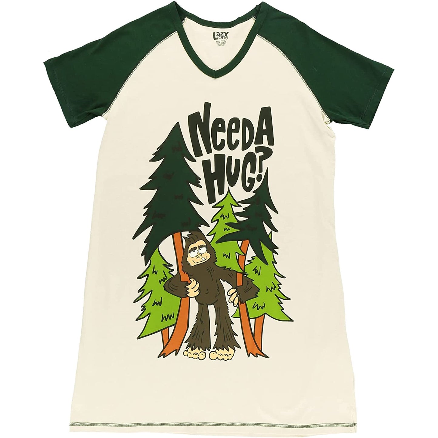 Nightgown, Need Hug Bigfoot Nightshirt for Women