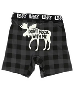 Load image into Gallery viewer, Don&#39;t Moose with Me Men&#39;s Boxer Briefs
